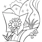 Flower Explorers’ Quest Coloring Page