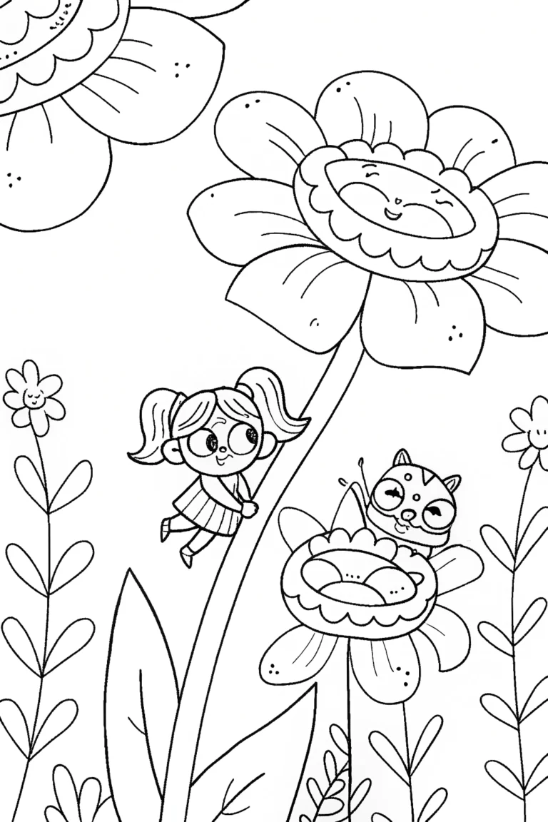 Gabby’s Magical Garden Rescue Coloring Page coloring pages
