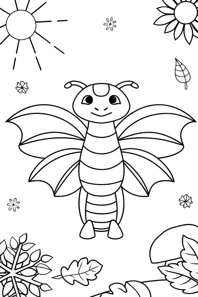 Giratina and Seasonal Pokémon Coloring Page coloring pages