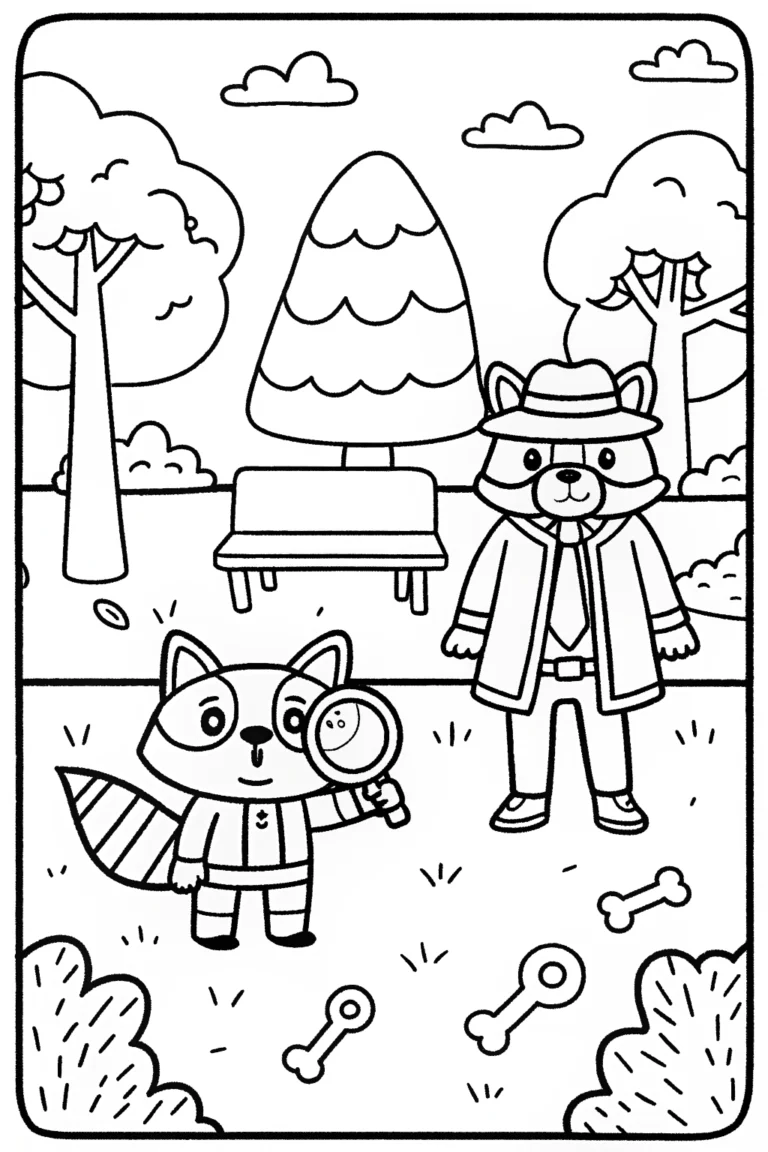 The Super Sleuth Squad Coloring Page coloring pages