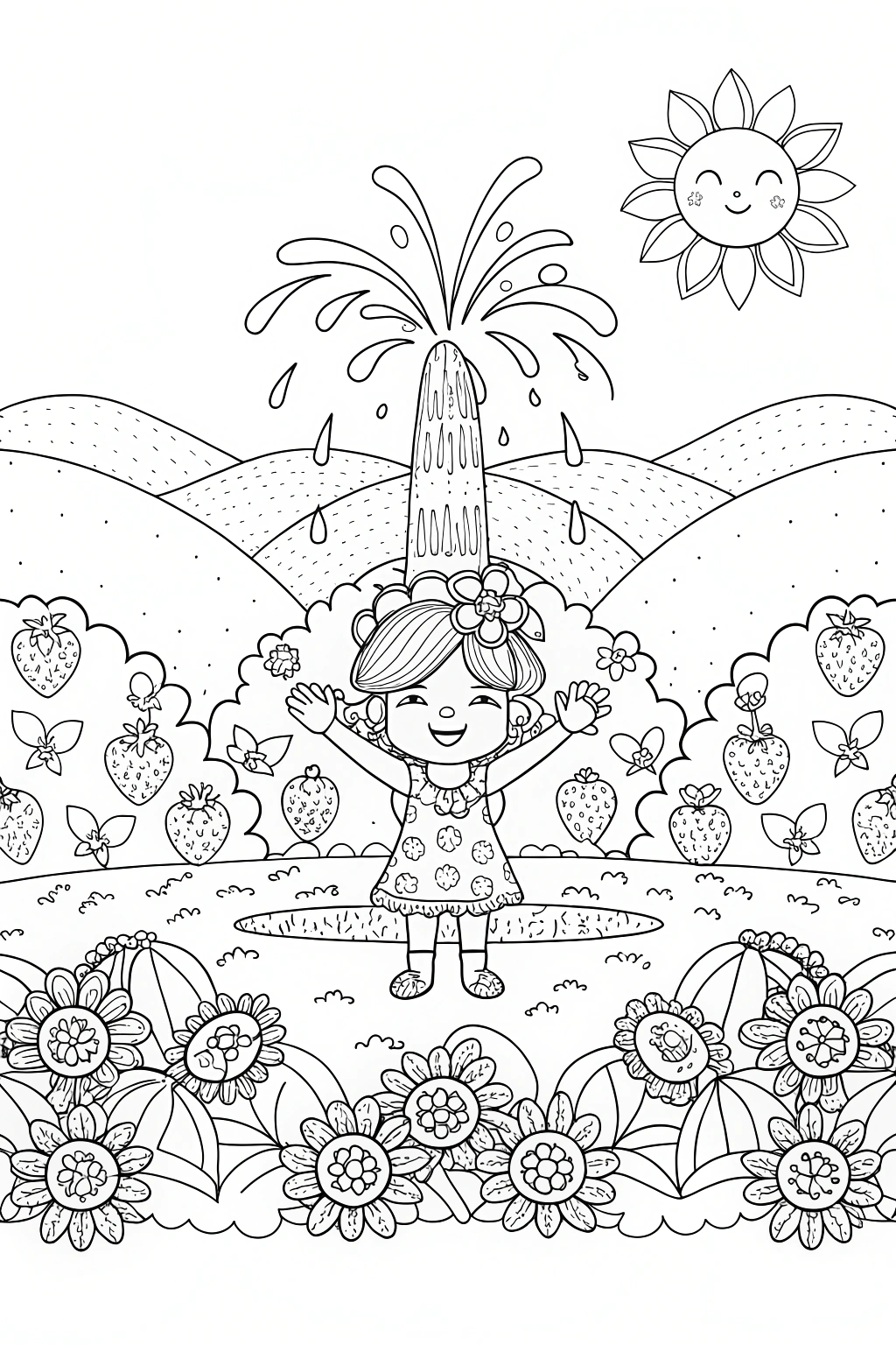 Strawberry Shortcake’s Berry Adventure Coloring Page