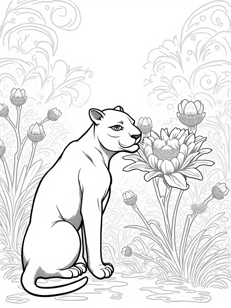 black panther coloring pages