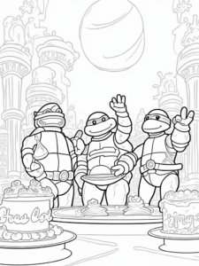 Teenage Mutant Ninja Turtles baking