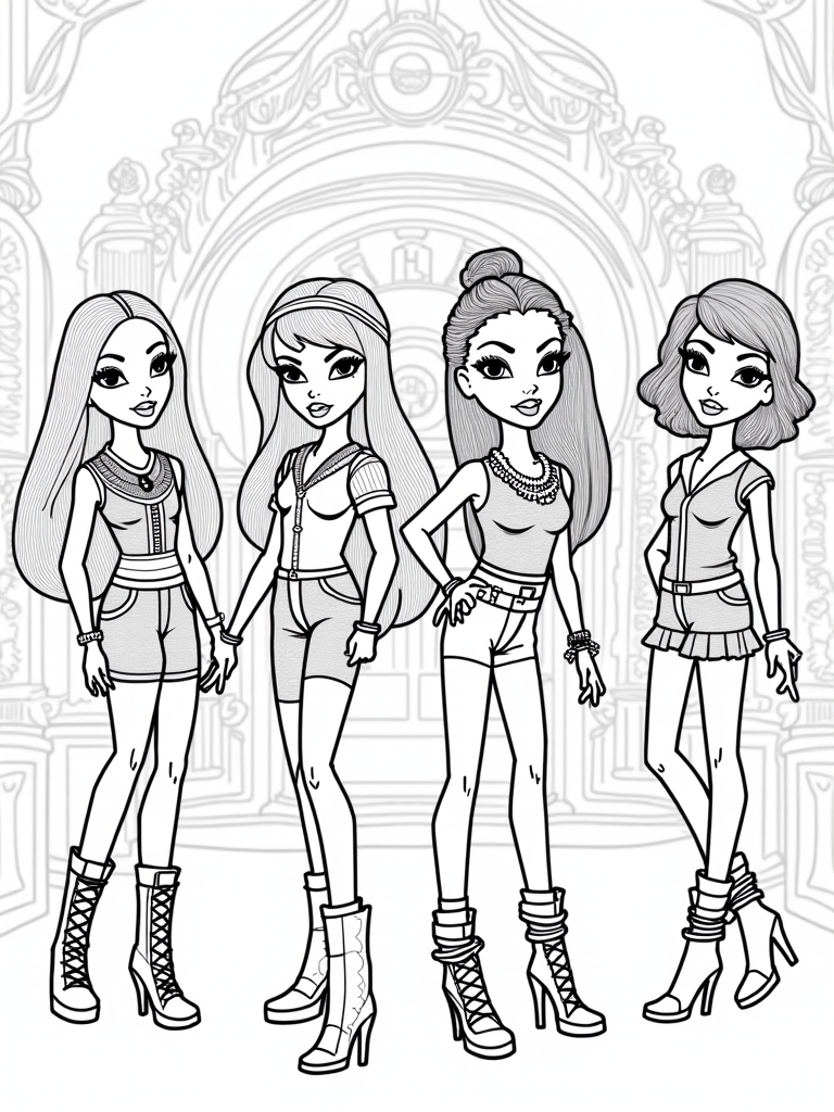bratz coloring pages