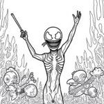 Venom conducts an underwater concert