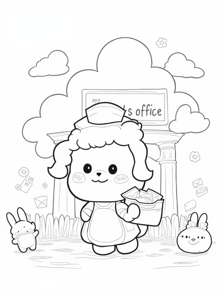Cinnamoroll at the cloud post office