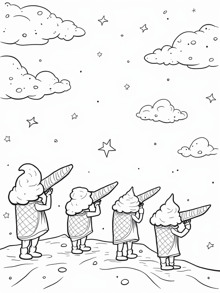 ice cream coloring pages