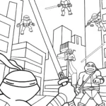 Ninja Turtles tech wizards battle