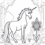 Unicorn discovering a time machine