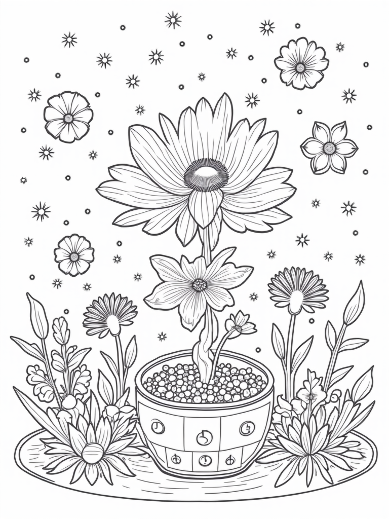 flower coloring pages