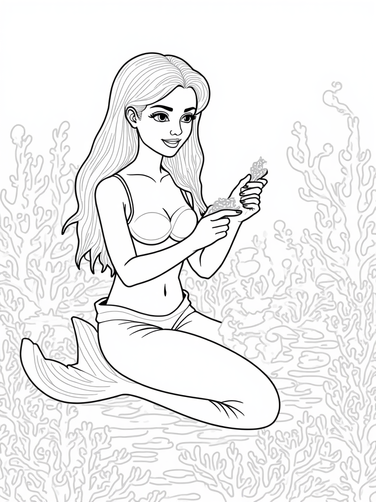 Mermaid sculptor crafting wonders