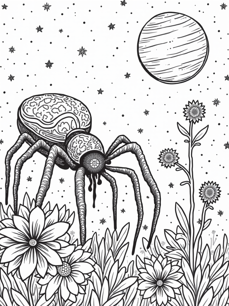 spider coloring pages