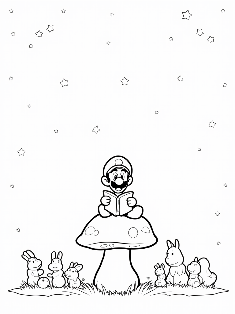 Luigi storytelling under the stars