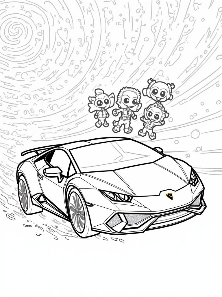 lamborghini coloring pages