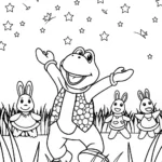 Yoshi’s dance party in the meadow