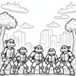 Teenage Mutant Ninja Turtles stand tall