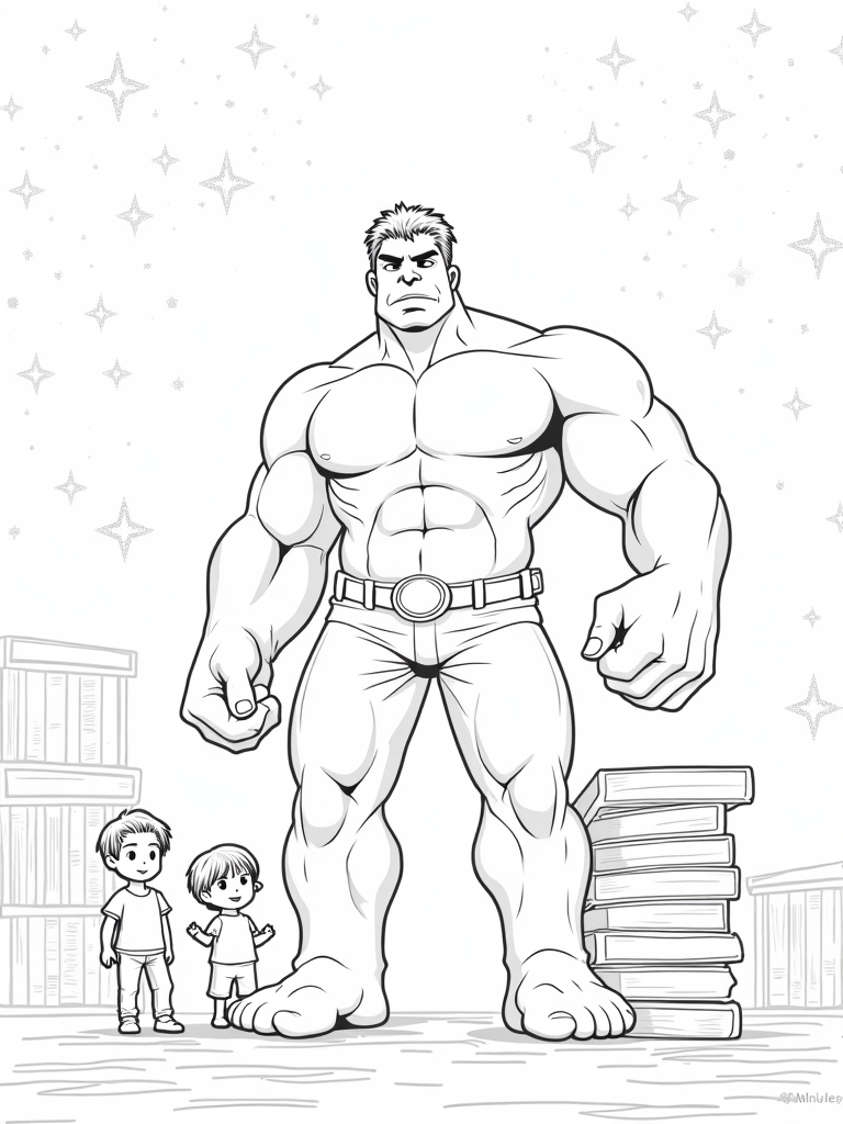 Hulk as a librarian