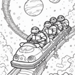 Teenage Mutant Ninja Turtles rollercoaster