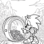 Super Sonic exploring a time capsule