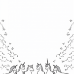 Unicorns crafting musical instruments