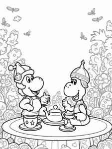 Yoshi’s tea party with friends