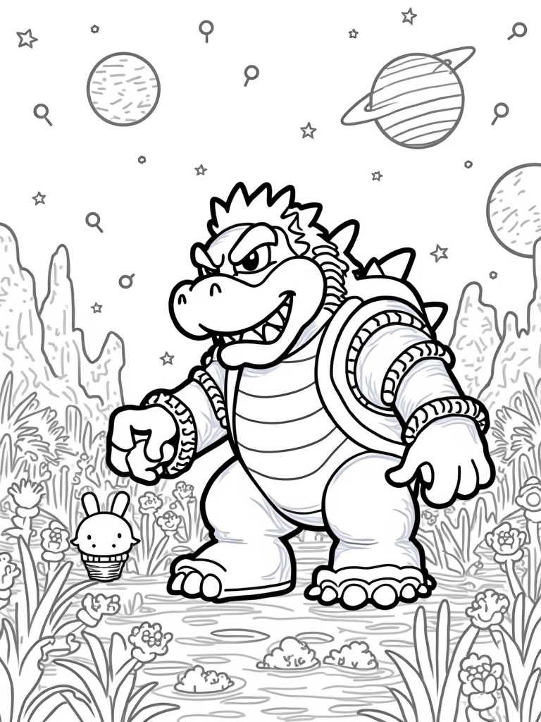 bowser coloring pages