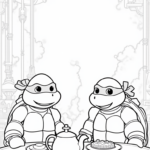 Ninja Turtles tea party