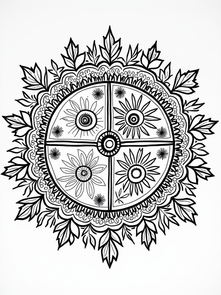 Mandala of the four seasons