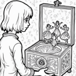 Wednesday Addams in a music box