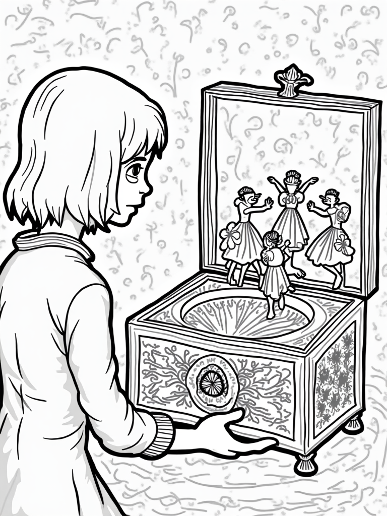 Wednesday Addams in a music box