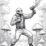 Venom’s playful paintball match