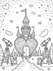 Heart-shaped observatory of love