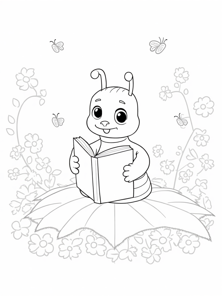 Cally reading in her book nook