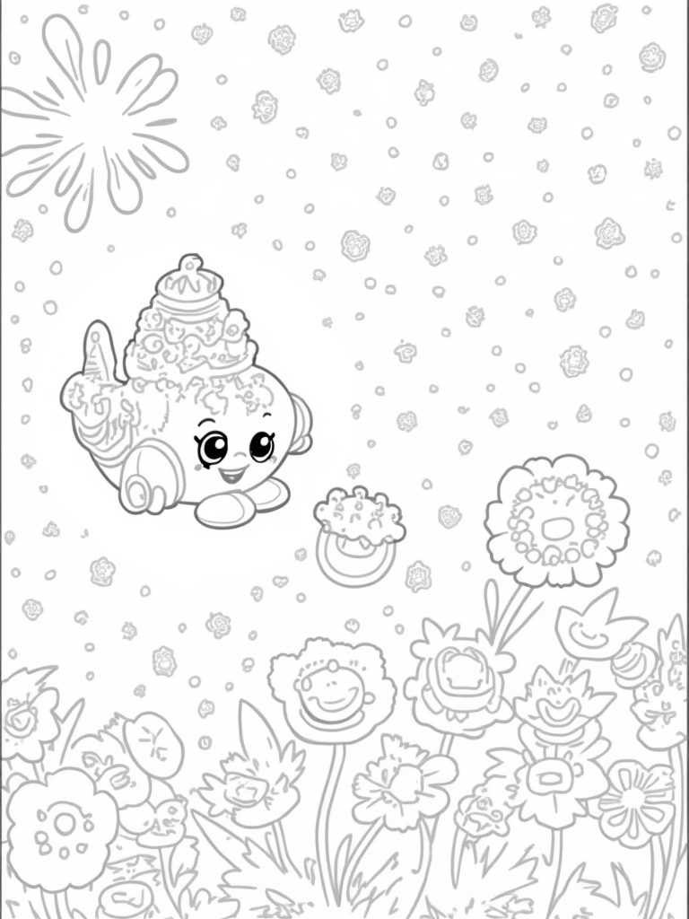 Cupcake Chic in a cosmic garden