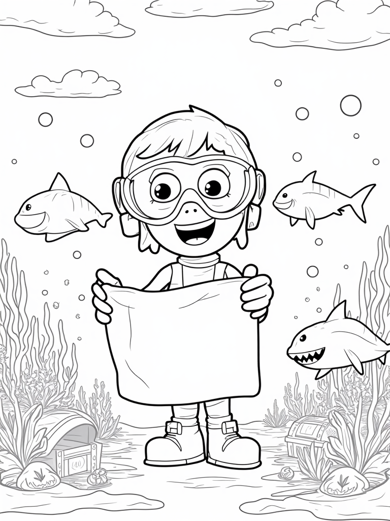 Blippi’s underwater treasure hunt