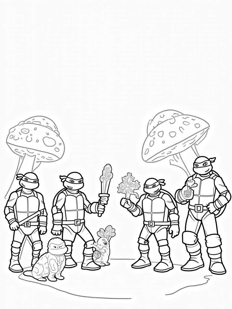 tmnt coloring pages