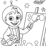 Super Sonic painting in space