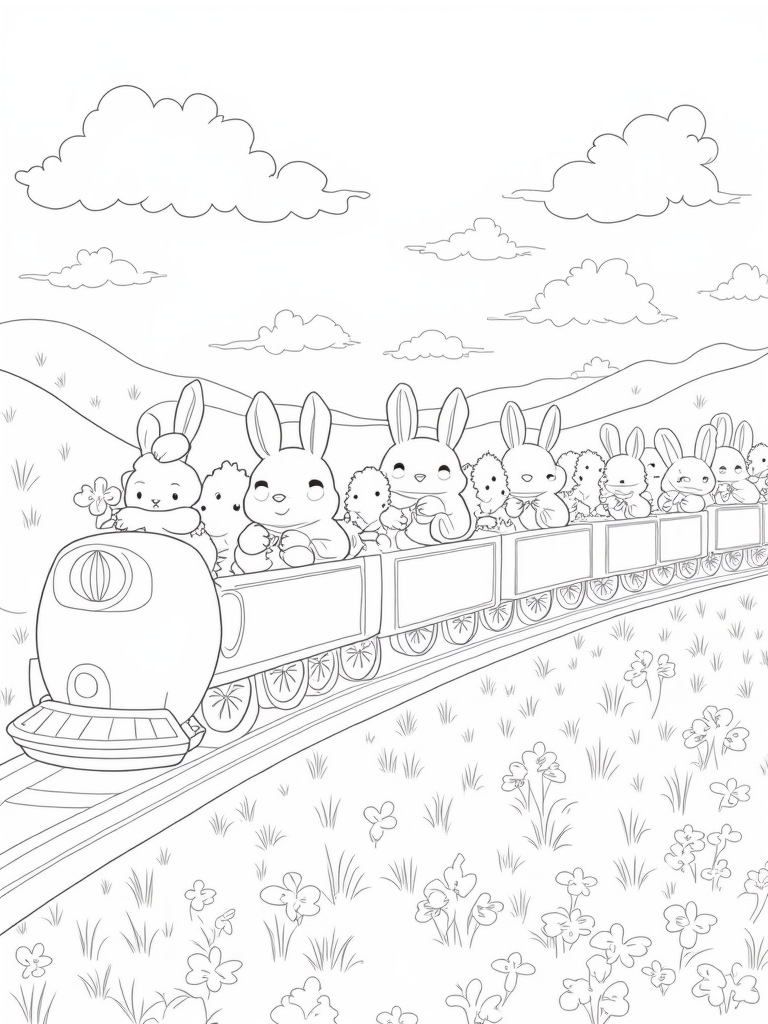 Easter egg train adventure