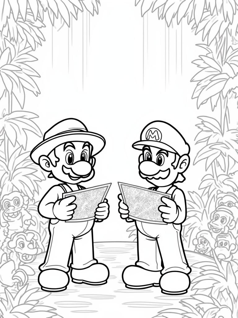 mario and luigi coloring pages
