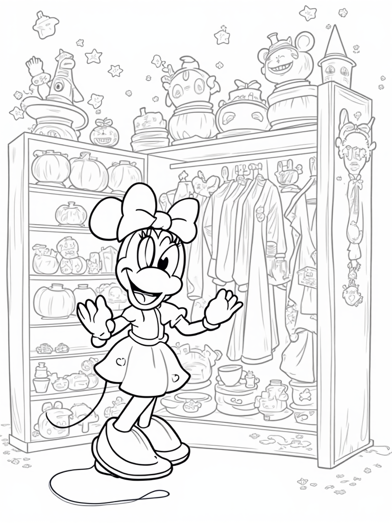 Minnie Mouse&#8217;s Halloween costume fun