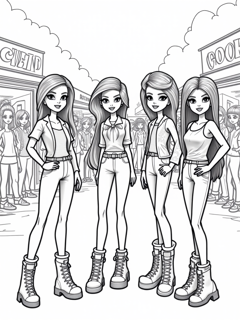 bratz coloring pages