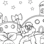 Hulk battles alien plants