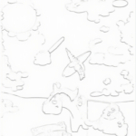 Unicorns painting the sky
