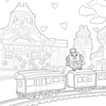 Heart-shaped train station