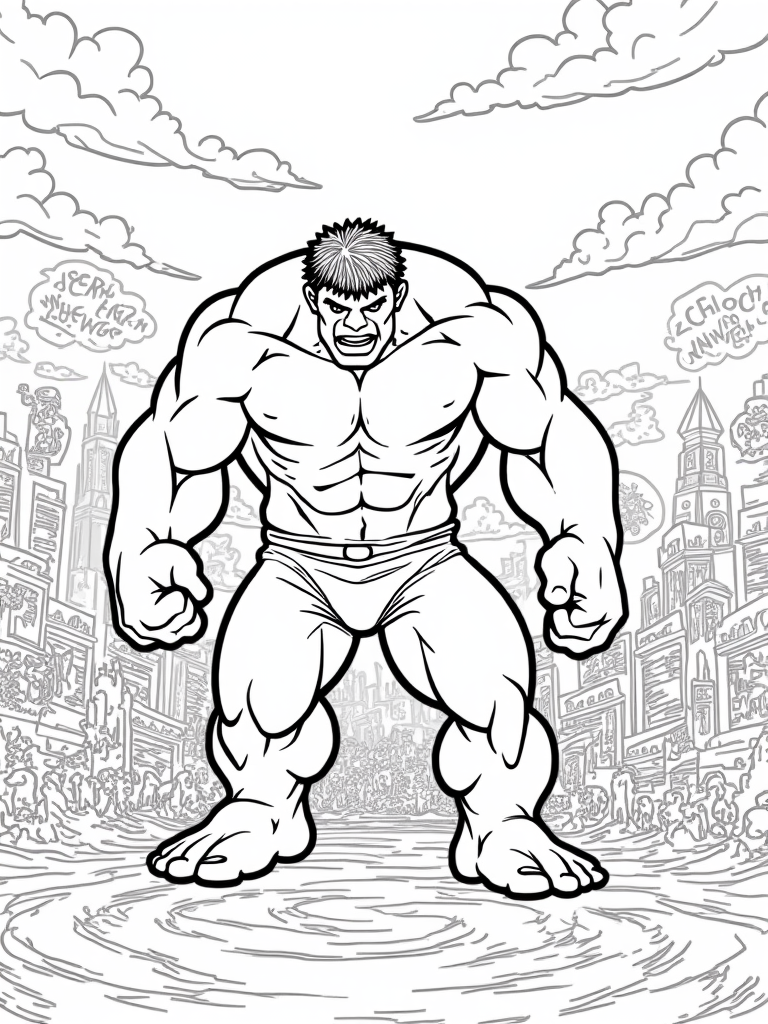 Hulk in comic book adventure