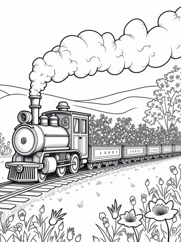 Flower train adventure