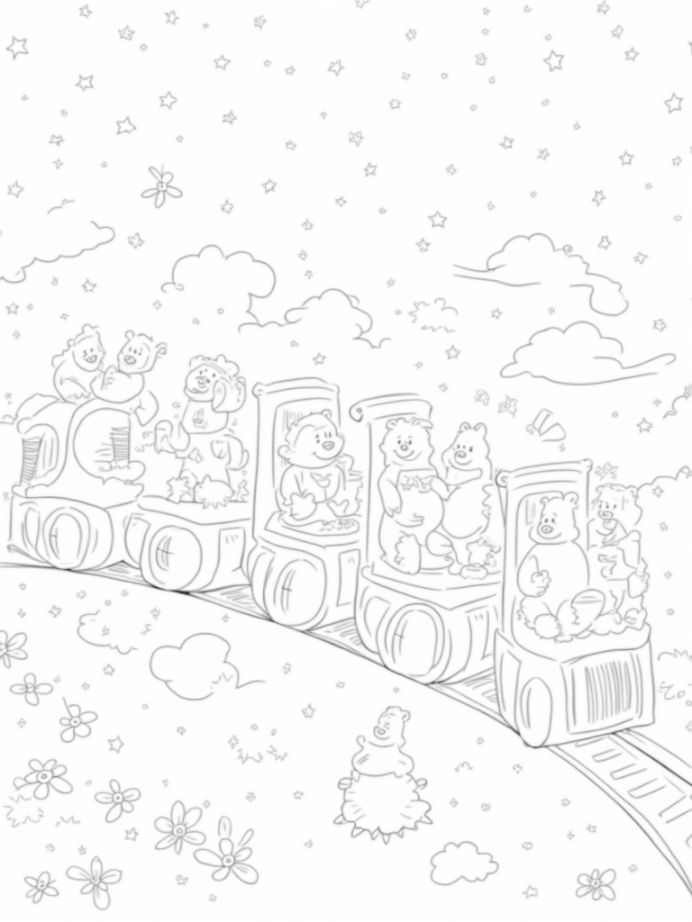 Care Bears train adventure