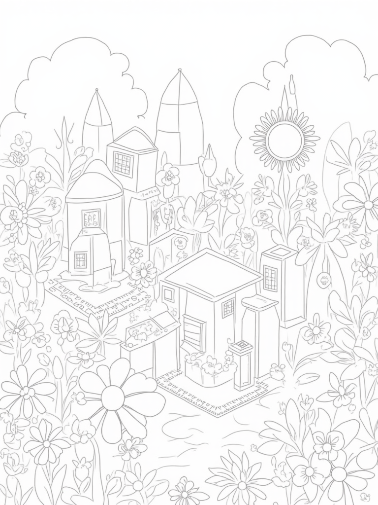flower coloring pages