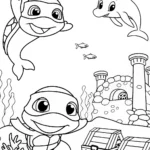 TMNT underwater exploration scene