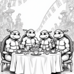 TMNT at a tea party